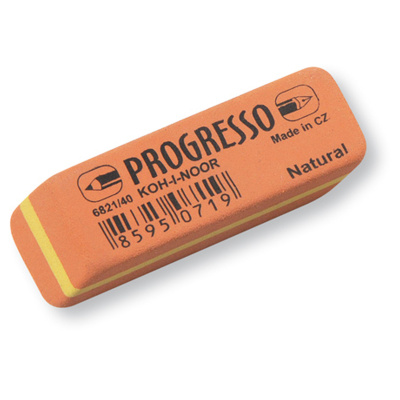 Ластик "Progresso" 40, комбинированный, каучук, 60*20*8 (ПОД ЗАКАЗ)