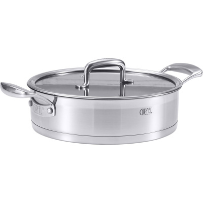 Сотейник из нержавеющей стали Gipfel Prestige 26 см/3 л
