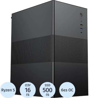Системный блок Bigtech 5TF Ryzen 5 7600,B650,16Gb,500Gb,650W,NoOS