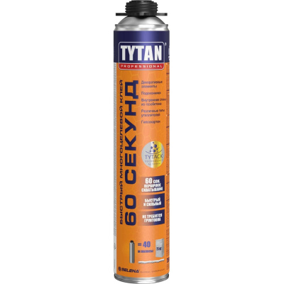 Строительный пено-клей быстрого схватывания Tytan PROFESSIONAL 60 SECONDS