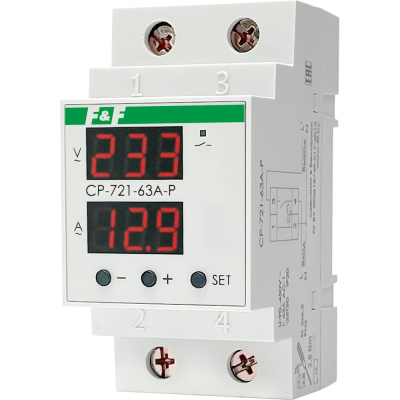 Реле контроля напряжения Евроавтоматика F&F CP-721-63A-P EA04.009.027