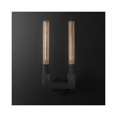 Бра IMPERIUMLOFT RH CANNELLE wall lamp DOUBLE Sconces Black 147874-22
