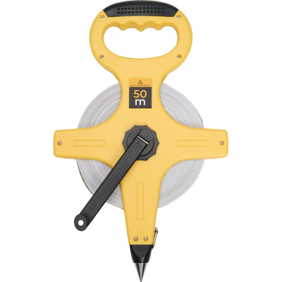 Рулетка геодезическая ALUKOMTOOLS 50 м, лента армированная стекловолокном, ABS пластик АТ-РГ513