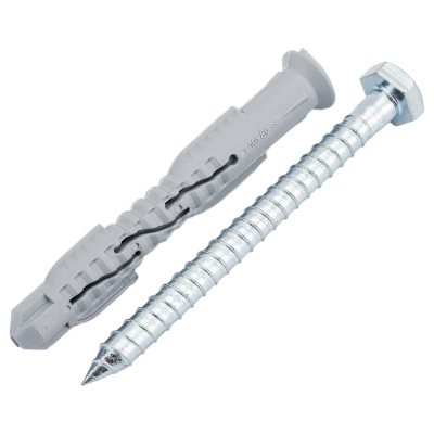 Фасадный дюбель КРЕП-КОМП KENNER Profi нейлон, шуруп под ключ 10х80 100шт фдкп1080