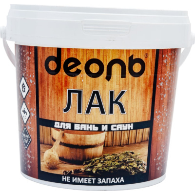 Акриловый лак для бань и саун Деоль