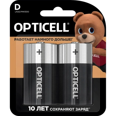 Батарейки OPTICELL Basic D 2шт