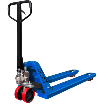Гидравлическая тележка PROLIFT AC 25, 2500 кг, 1150х550мм, полиур.колесо,дв.пол.ролик, цвет синий AC