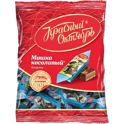 Конфеты шоколадные Мишка косолапый, 200г