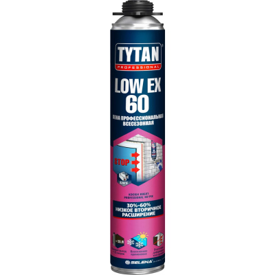 Всесезонная пена монтажная TYTAN PROFESSIONAL PROFESSIONAL low ex 60 профи