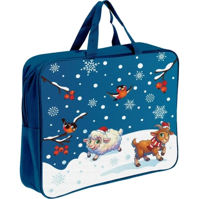 Новогодний сладкий подарок Игрушки-хлопушки, сумка 1000 г