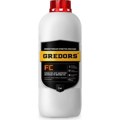 Средство для удаления высолов с фасадов, кирпича и бетона, FC, 1 кг GREDORS