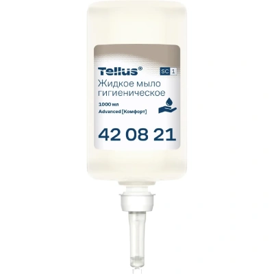 Картридж с жидким мылом Торк/Tellus S1 Прем мыло-гель 1л, 420820/420821