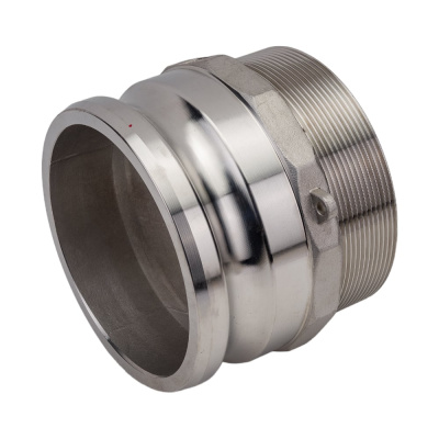 Камлок тип F (ниппель; наружная резьба BSP; 100 мм-4" TITAN LOCK