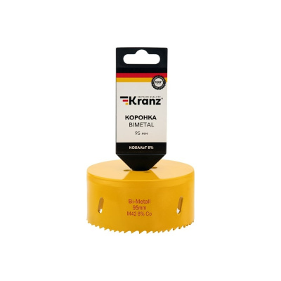 Биметаллическая коронка KRANZ KR-92-0242