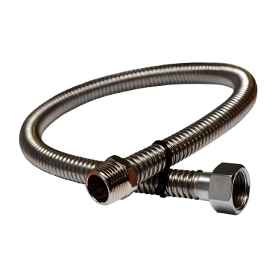 Газовая подводка сильфонная ViEiR 1/2", 400 см, гайка–штуцер, нержавеющая AISI 304