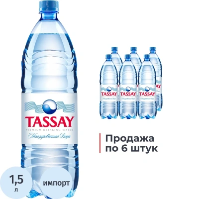 Вода питьевая TASSAY негаз ПЭТ 1,5л