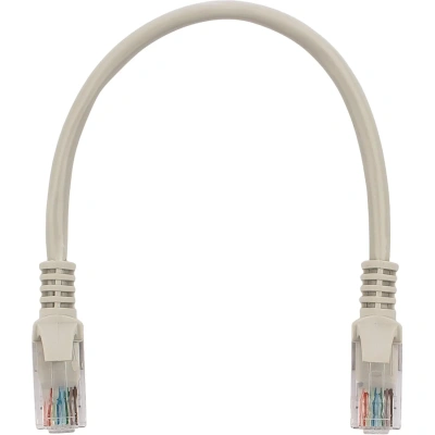 Патч-корд UTP Cablexpert PP10-0.25M кат.5e, 0.25м, литой, (серый)