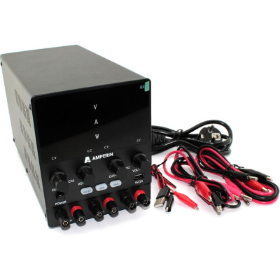 Двухканальный лабораторный блок питания AMPERIN AI-W3010x2C 30V, 10A