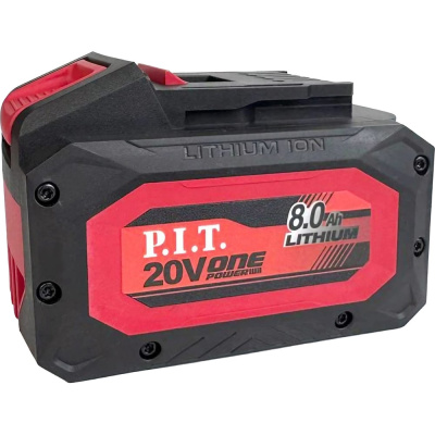 Аккумулятор OnePower (20В, 8Ач, Li-Ion, индикация заряда, плата), P.I.T.