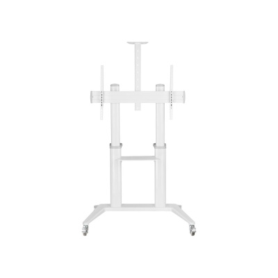 Стойка мобильная для ТВ Digis DSM-P7106C 55"-100" до 140 кг, VESA до 1000x600мм, алюминий, белая, наклон -10/+5