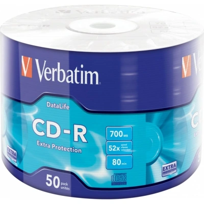 Носители информации Verbatim CD-R 700Mb 52x DL Extra Protect 50шт/уп 43787