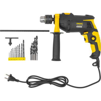 Дрель ударная электрическая WMC TOOLS 3000rpm, 750W