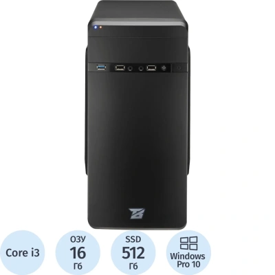 Системный блок BigTech B3>(B3-7366)i3-12100F/H610/16/SSD512/GT210/500W/W10P