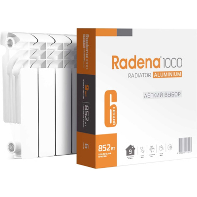 Алюминиевый радиатор Radena R 1000 350/100 10 секций