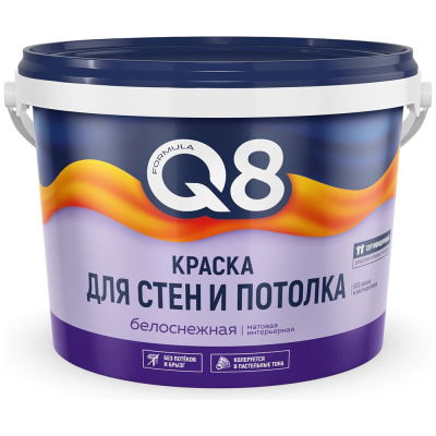 Водно-дисперсионная краска для стен и потолков ПРЕСТИЖ FORMULA Q8