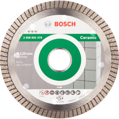 Алмазный отрезной диск для УШМ Bosch Best for Ceramic Extraclean Turbo