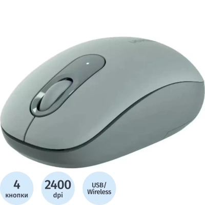 Мышь компьютерная UGREEN беспроводная MU105(90672) 2.4G цв:серовато-зеленый
