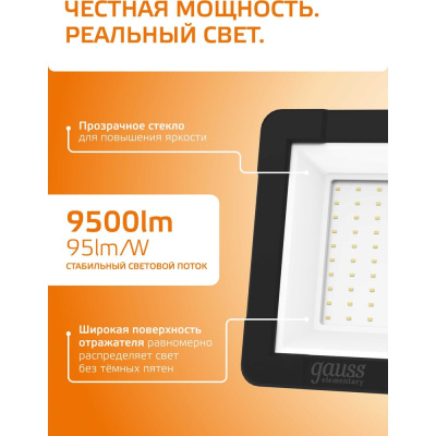 Светодиодный прожектор Gauss SQ613527100