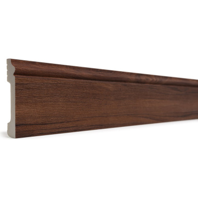 Напольный плинтус Decor-Dizayn ударопрочный, влагостойкий, дуб тобакко, 79х13х2400 мм