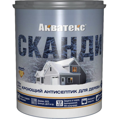 Кроющий антисептик для дерева АКВАТЕКС Сканди 65100 272540