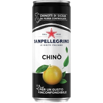 Напиток SanPellegrino Chino с экстрактом померанца, газ ж/б 0,33л