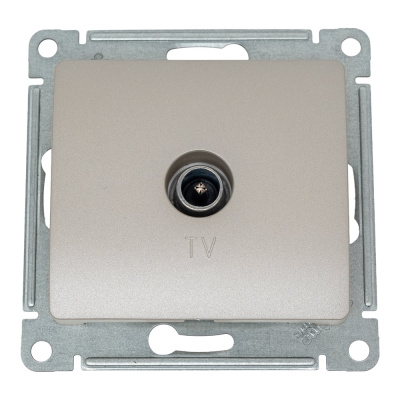 TV розетка Systeme Electric Glossa Платина, оконечная 1DB SE
