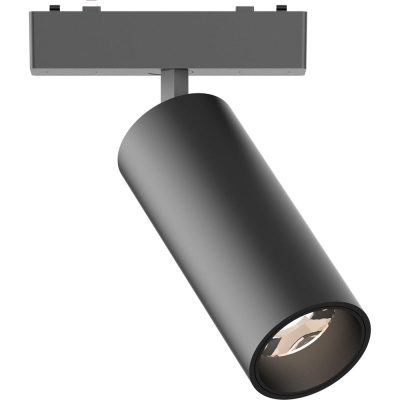 Магнитный трековый светильник ST LUCE черный, LED 1*18W, 3000K, 1060Lm, Ra>90, IP20, D55xH135 48V