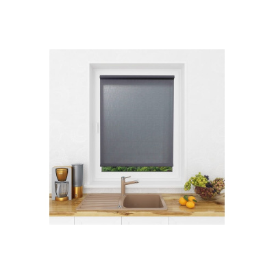 Рулонная штора LM DECOR lm 44-02 тёмно-серый, 72x160 см