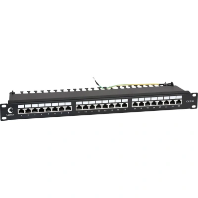 Патч-панель Cabeus PL-24-CAT.5E-SH-DUAL 19 1U 24xRJ45 кат.5E FTP