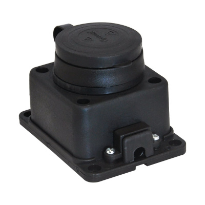 Наружная розетка TP Electric 16А 2P+E каучук