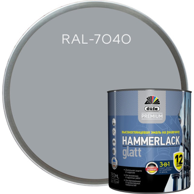 Эмаль на ржавчину Dufa Premium HAMMERLACK гладкая