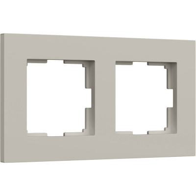 Рамка на 2 поста WERKEL Slab W0022917 (дымчатый софт)