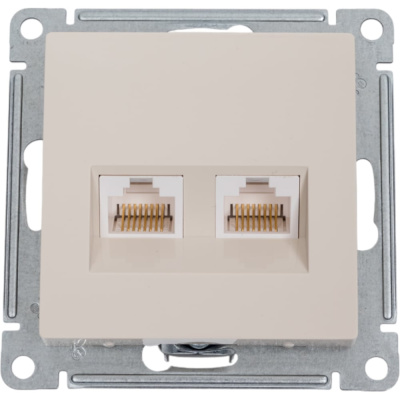 Двухместный механизм компьютерной розетки Systeme Electric AtlasDesign ATN000285