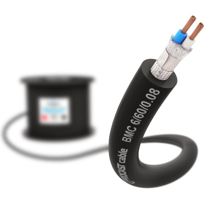 Балансный микрофонный кабель PROCAST cable BMC 6/60/0,08.100, 6mm, XLPE изоляция, 100 м