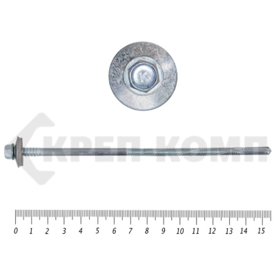 Саморез для сендвич-панелей КРЕП-КОМП 6,3/5,5х155, 50 шт. сспк155мф