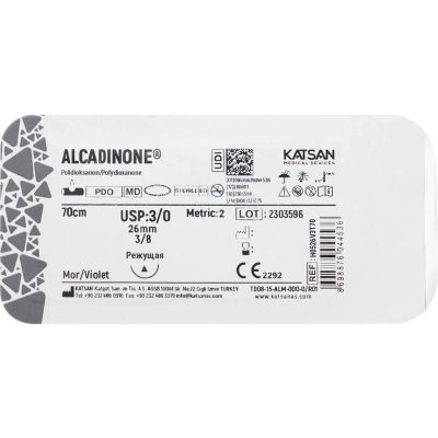 Шовный материал ALCADINONE 3/0 26 3/8 CUTTING EDGE реж. 70 уп/24 шт