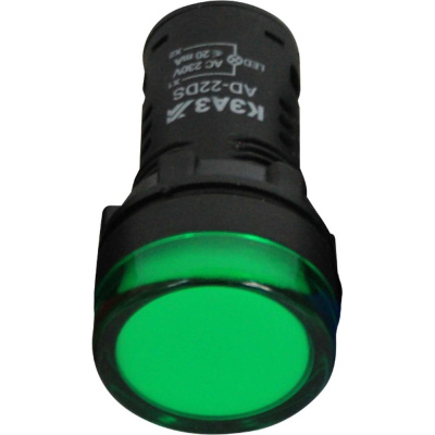 Лампа КЭАЗ AD22DS(LED) матрица 22мм 230В зел.