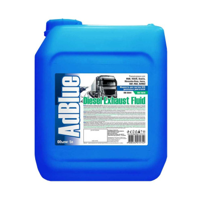 AdBlue Жидкость для систем SCR дизельных двигателей канистра, 5 л