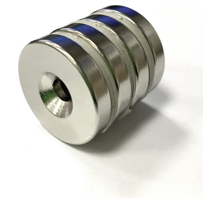 Неодимовый магнит-диск Проф-Магнит NdFeB D25x10.4/5,5x5 зенк 10