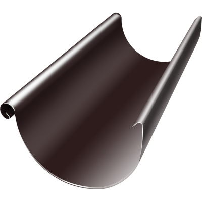 Желоб полукруглый Grand Line GL PU 125 мм 2,5м RAL 8017 ШК